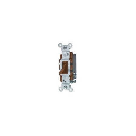 Leviton Toggle Switch 15A 120V 3-Way Tgl Brown 1453-2